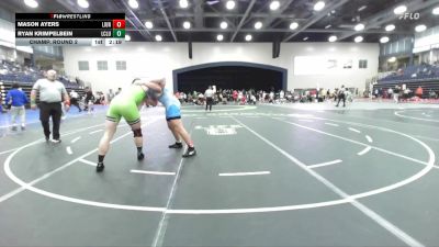 285 lbs Champ. Round 2 - Mason Ayers, Unattached The Citadel vs Ryan Krimpelbein, Life NCWA