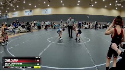 56 lbs Round 9 (10 Team) - Braylon Cundiff, Reaper WC vs Miles Maines, Brawler Elite