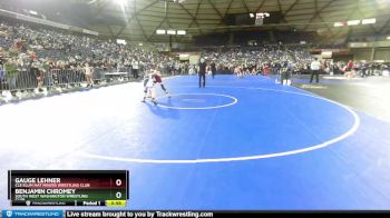 86 lbs Cons. Round 2 - Gauge Lehner, Cle Elum Mat Miners Wrestling Club vs Benjamin Chromey, South West Washington Wrestling Club