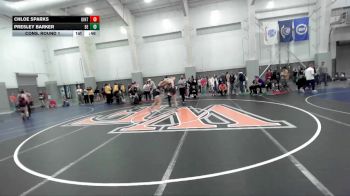 115 lbs Cons. Round 1 - Presley Barker, Box Elder vs Chloe Sparks, Uintah