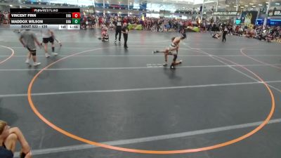 126 lbs Cons. Round 3 - Maddox Wilson, Unattached vs Vincent Finn, Unattached