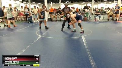 140 lbs Round 3 (4 Team) - Jacob Jones, CTWHALES vs Arturo Reyes, Vougar`s Honors