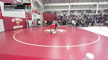 132 lbs Consi Of 16 #2 - Maverick Peugh, Cardinal Gibbons vs Charlie Kahn, Providence Day School