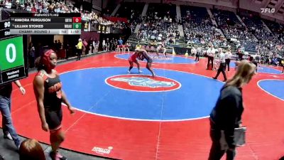 190 lbs Champ. Round 1 - Lillian Stokes, Woodward Academy vs Kimora Ferguson, Grovetown