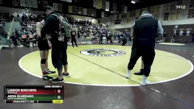 126 lbs Cons. Round 4 - Landon Borchers, Vacaville vs Aron Guardado, South Bakersfield