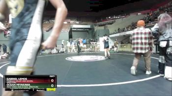 150 lbs Champ. Round 2 - Gabriel Lemos, Temecula Valley High School Wrestling vs Ocean Miyakawa, Mesa Verde High School Wrestling