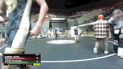 150 lbs Champ. Round 2 - Gabriel Lemos, Temecula Valley High School Wrestling vs Ocean Miyakawa, Mesa Verde High School Wrestling