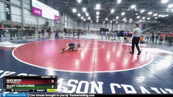 70 lbs Quarterfinal - Elliot Colliflower, INWTC vs Alex Boyd, Mat Demon WC