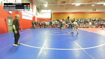 150 lbs Consi Of 8 #1 - Will Crawford, Hollis Brookline vs Herbie Madden, Bow