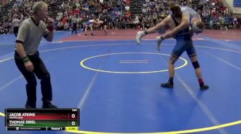 144 lbs Champ. Round 3 - Thomas Sidel, Homestead vs Jacob Atkins, Whiteland