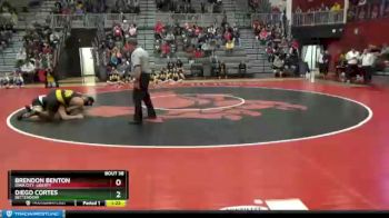 220 lbs Quarterfinal - Diego Cortes, Bettendorf vs Brendon Benton, Iowa City, Liberty