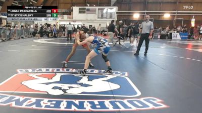 119 lbs Consi Of 16 #2 - Logan Pascarella, Ascend Wrestling Academy vs Ty Strychalsky, Savage Wrestling Academy