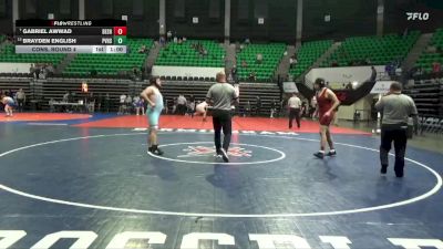 1A-4A 215 Cons. Round 4 - Brayden English, Pleasant Valley vs Gabriel Awwad, Deshler