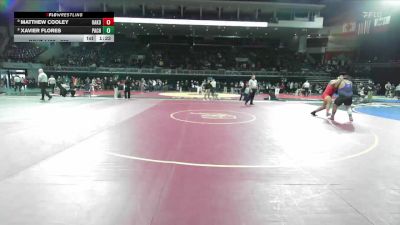 285 lbs Champ. Round 2 - Matthew Cooley, Oakdale vs Xavier Flores, Pacheco