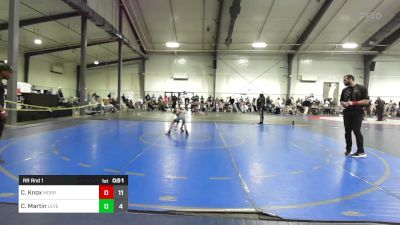 60 lbs Rr Rnd 1 - Cruz Knox, Morris Fitness Wrestling Club - (B) vs Connor Martin, Level Up Wrestling Center - (B)