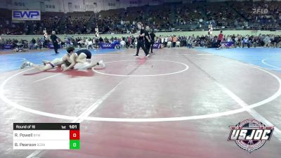 110 lbs Round Of 16 - Ross Powell, Bristow Youth Wrestling vs Bowen Pearson, Scrap Yard Training