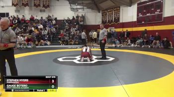 126 lbs Quarterfinal - Gauge Botero, Faith Christian Academy vs Stephen Myers, Parkersburg