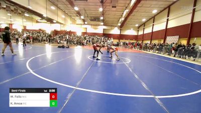 133 lbs Semifinal - Michael Follo, New England College vs Kwesi Amoa, Rhode Island College