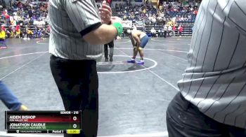 215 lbs Quarterfinal - Jonathon Caudle, O`Fallon Little Panthers WC vs Aiden Bishop, Fox Valley WC