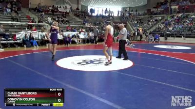 4A 175 lbs Cons. Round 1 - Chase Vantilborg, Arkadelphia vs Donovyn Colton, Lonoke