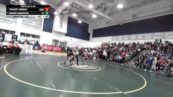 120 lbs Champ. Round 1 - Cesar Sandoval, Victor Valley vs Yousef Jubrail, Chaminade