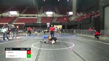 109 lbs 3rd Place Match - Jake Glaser, Dickinson Wrestling Club vs Landon Rhyne, Lander Tigers