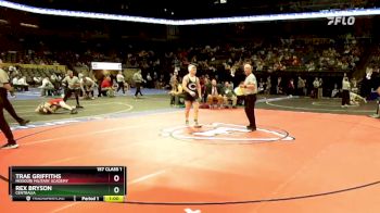 157 Class 1 lbs Cons. Semi - Trae Griffiths, Missouri Military Academy vs Rex Bryson, Centralia