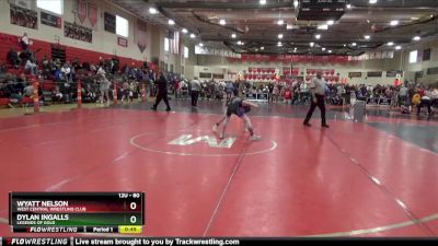 80 lbs Cons. Semi - Dylan Ingalls, Legends Of Gold vs Wyatt Nelson, West Central Wrestling Club