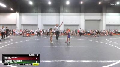 55 lbs Semifinal - Kyler Naifeh, Oklahoma vs Cyborg Marquez, Grant County Elite