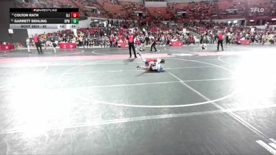 90 lbs 5th Place Match - Colton Rath, Slinger vs Garrett Behling, Bay Port Wrestling