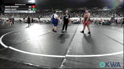 285 lbs Round Of 16 - Izaiah Shadden, Bristow Elementary Wrestling Club vs Bently Scott, Noble Takedown Club