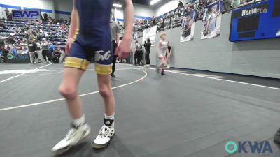 49 lbs Round Of 16 - Aidan Garland, Berryhill Wrestling Club vs Teagen Martinez, Carl Albert