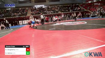 66 lbs Quarterfinal - Kayson Dougherty, Sperry Wrestling Club vs Kooper Helms, Glenpool Warriors