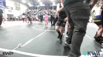 52 lbs Round Of 16 - Kingston Warrior, Wagoner Takedown Club vs Kenadee Wheeler, Grove Takedown Club