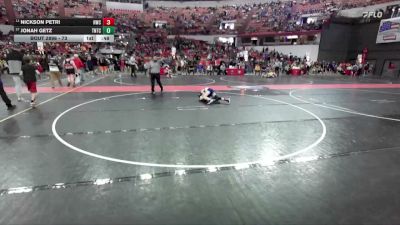 73 lbs Cons. Semi - Jonah Getz, Team Nazar Training Center vs Nickson Petri, Hartford Wrestling Club