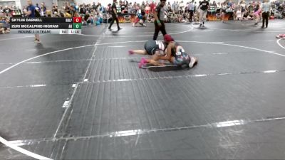 128 lbs Round 1 (4 Team) - Skylin Darnell, R&R Ladies Purple vs Zuri Mccalpine-ingram, AR-15