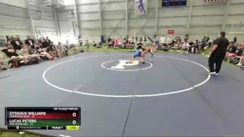 120 lbs Placement Matches (8 Team) - Zytavius Williams, Minnesota Blue vs Lucas Peters, Wisconsin Red