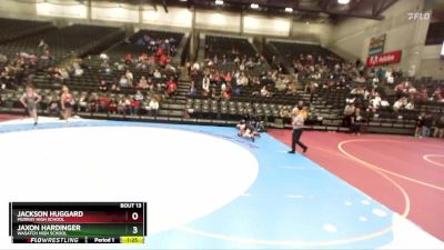 135 lbs Champ. Round 1 - Jaxon Hardinger, Wasatch High School vs Jackson Huggard, Murray High School