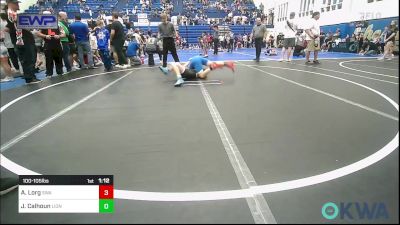 100-105 lbs Semifinal - Axel Lorg, Shelton Wrestling Academy vs Jacen Calhoun, Lions Wrestling Academy