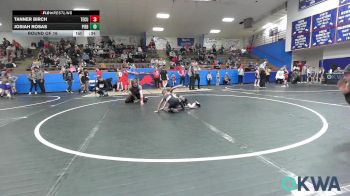 49 lbs Round Of 16 - Tanner Birch, Tecumseh Youth Wrestling vs Josiah Rosas, Piedmont