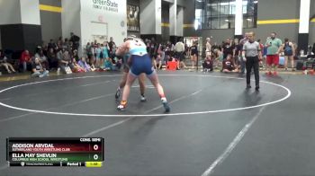 170 lbs Cons. Semi - Ella May Shevlin, Columbus High School Wrestling vs Addison Arvdal, Sutherland Youth Wrestling Club