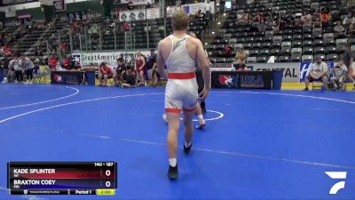 187 lbs Semifinal - Kade Splinter, WI vs Braxton Coey, MN