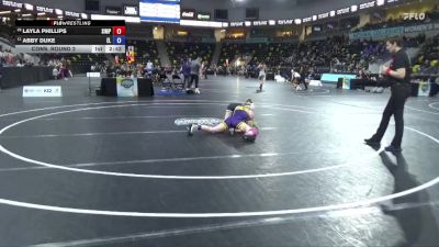 110 lbs Cons. Round 2 - Abby Duke, Elmira College vs Layla Phillips, Simpson