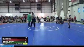 70 lbs Round 5 (8 Team) - Rayden Nuanez, BEASTWORKS WC vs Eli Troxell, 84 ATHLETES