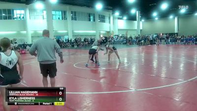 135 lbs Round 1 (8 Team) - Lillian Hagemann, Nebraska Black Widows vs Kyla Lisherness, Team Montana Silver