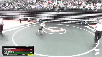 132 lbs Quarterfinal - Max Richins, Wasatch vs Drew Derrick, Woods Cross