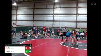 117 lbs Finals (8 Team) - Melanie Val, Mayhem WC Black vs Trinity Moore, Team Pennsylvania Blue