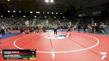 2A-138 lbs Champ. Round 1 - Kaleb Brothwell, Lingle-Ft. Laramie/Southeast vs Camron Wisecup, Wind River