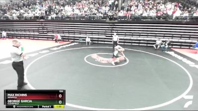 132 lbs Champ. Round 1 - Max Richins, Wasatch vs George Garcia, Clearfield