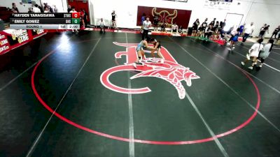 110-115 lbs Round 1 - Hayden Yanagisawa, Arete Wrestling Academy vs Emily Gomez, Downey High School